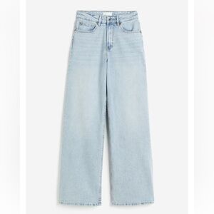 H&M High Rise Wide Leg Jeans